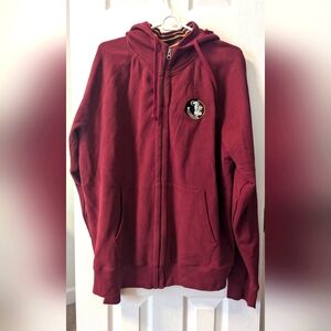 Florida State Seminole Zip Up Hoodie Classics-Delmar Sportswear Size XL
